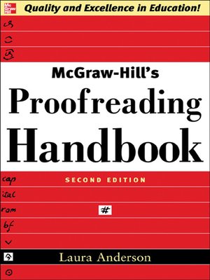 cover image of McGraw-Hill's Proofreading Handbook